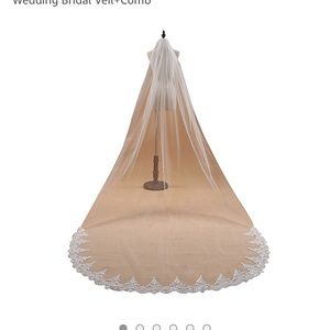 Ivory Cathedral Veil 2m 1 layer